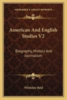 American And English Studies V2