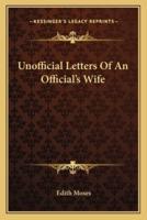 Unofficial Letters Of An Official's Wife