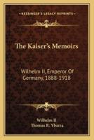 The Kaiser's Memoirs