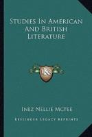 Studies In American And British Literature