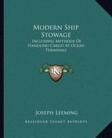 Modern Ship Stowage