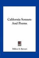 California Sonnets And Poems