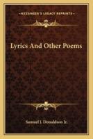 Lyrics And Other Poems