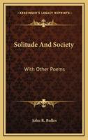 Solitude and Society