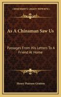 As a Chinaman Saw Us