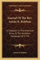 Journal Of The Rev. Ammi R. Robbins