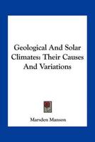 Geological And Solar Climates