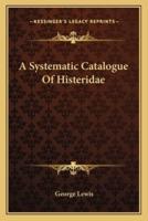 A Systematic Catalogue Of Histeridae