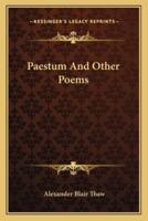 Paestum and Other Poems