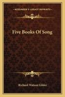 Five Books Of Song