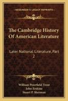 The Cambridge History Of American Literature