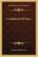 Conditions Of Peace