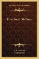 First Book Of Chess