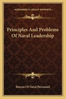 Principles And Problems Of Naval Leadership