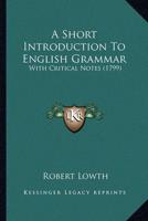 A Short Introduction To English Grammar