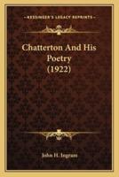 Chatterton And His Poetry (1922)