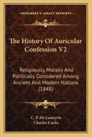 The History Of Auricular Confession V2