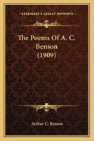 The Poems of A. C. Benson (1909) the Poems of A. C. Benson (1909)