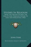 Studies In Religion