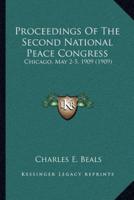 Proceedings Of The Second National Peace Congress