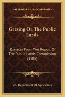 Grazing On The Public Lands