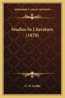 Studies In Literature (1870)