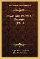 Essays And Poems Of Emerson (1921)