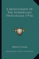A Monograph Of The Norwegian Physciaceae (1916)