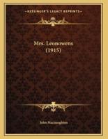 Mrs. Leonowens (1915)