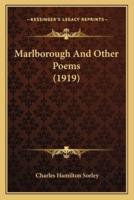 Marlborough And Other Poems (1919)
