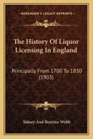 The History Of Liquor Licensing In England