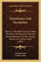 Christianity And Secularism