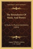 The Boundaries Of Music And Poetry