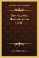 Non-Catholic Denominations (1921)