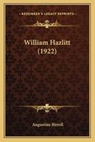 William Hazlitt (1922)