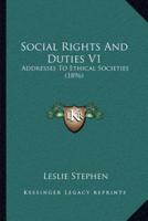 Social Rights And Duties V1