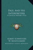Paul And His Interpreters