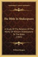 The Bible In Shakespeare