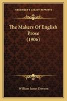 The Makers Of English Prose (1906)