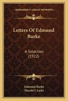 Letters Of Edmund Burke
