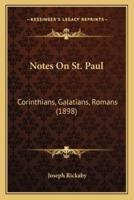 Notes On St. Paul