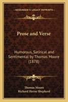 Prose and Verse
