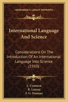 International Language And Science