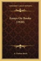 Essays On Books (1920)