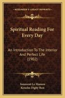 Spiritual Reading For Every Day