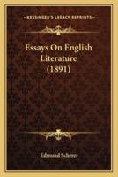 Essays On English Literature (1891)