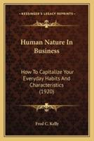 Human Nature In Business