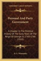 Personal And Party Government