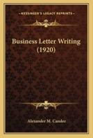 Business Letter Writing (1920)