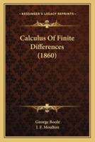 Calculus Of Finite Differences (1860)